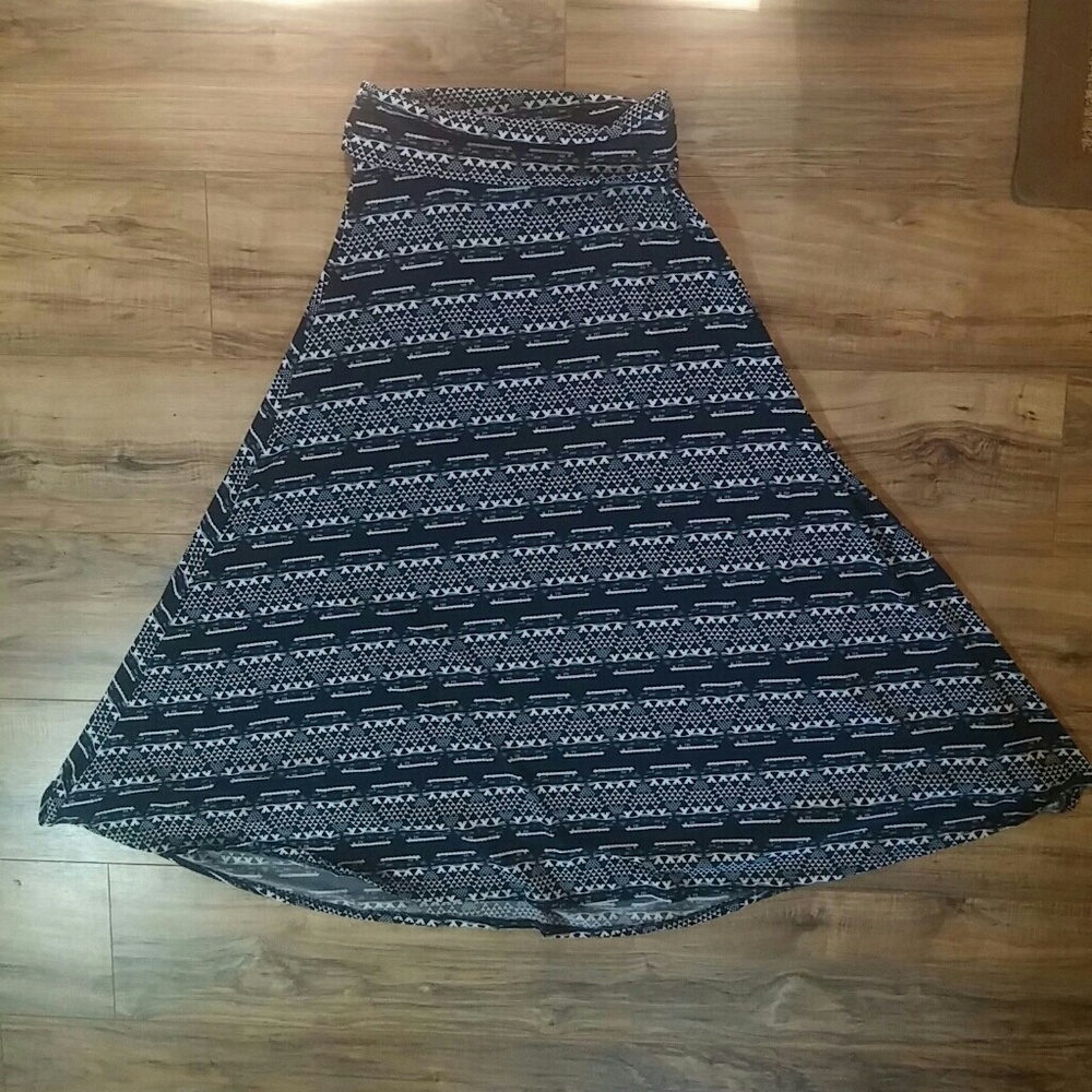 Aztec print full skirt