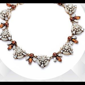 J Crew inspired Amber and rhinestone statement