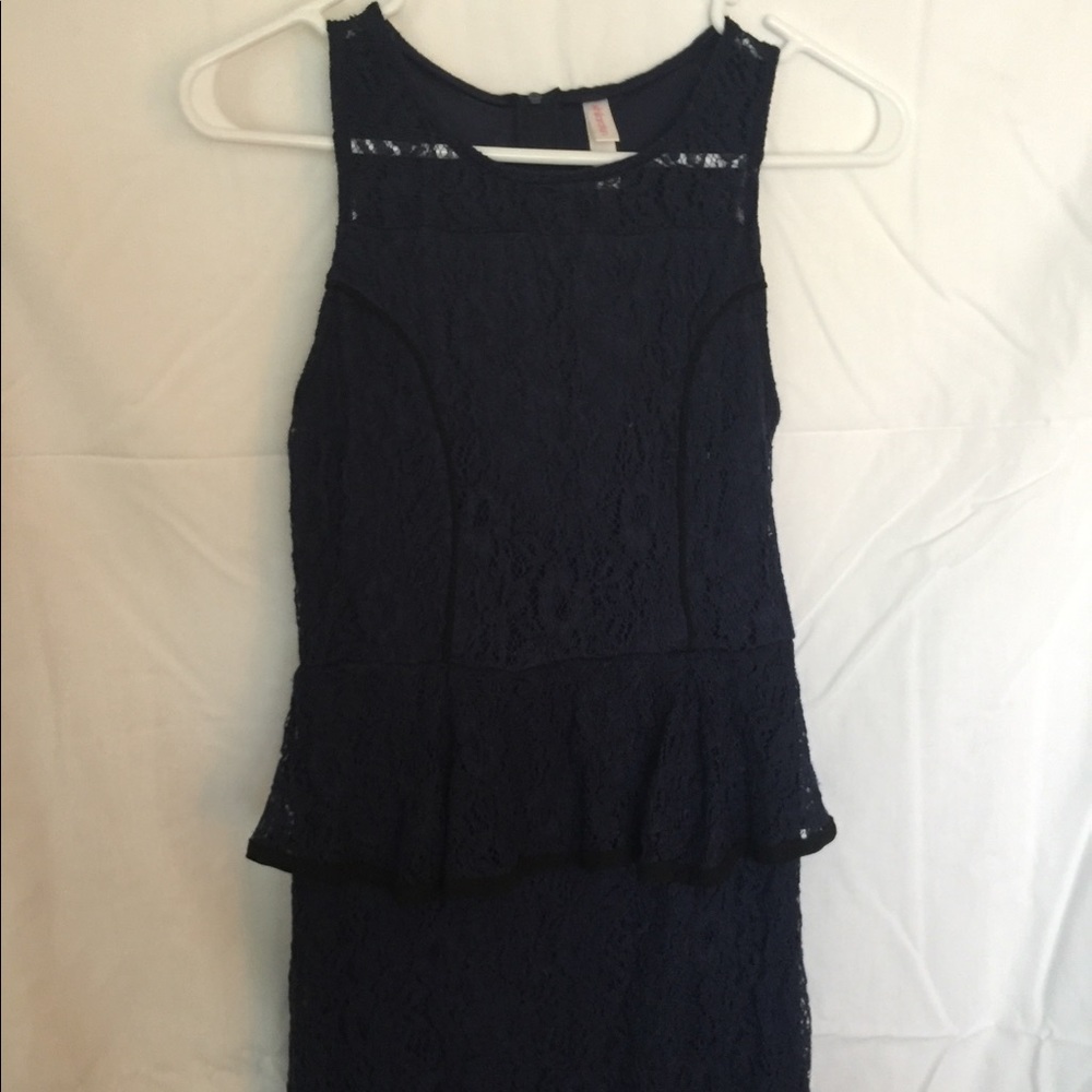 Lace Peplum Dress