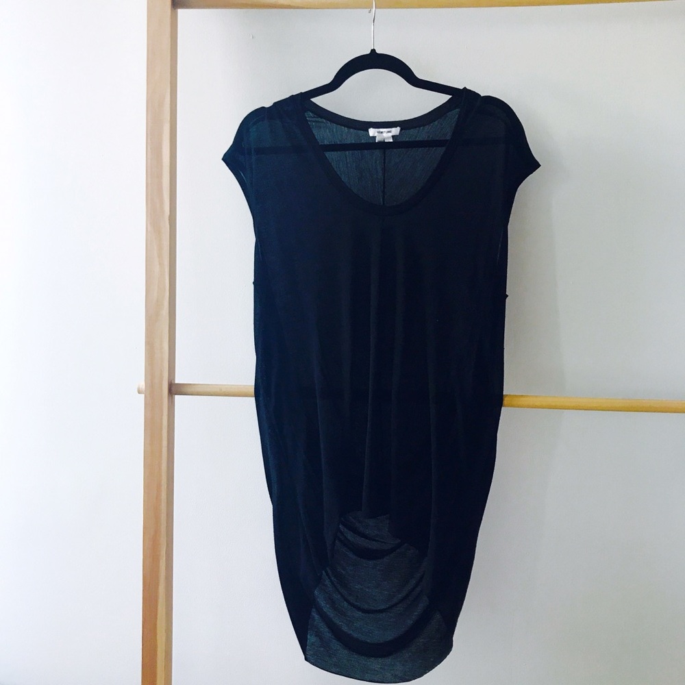 Helmut Lang Sheer black top