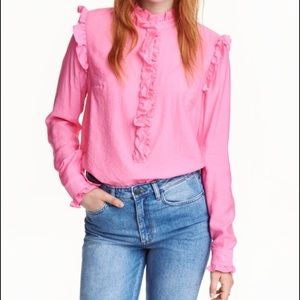 H&M pink blouse