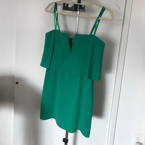 BCBG KATE DRESS. Strapless green dress