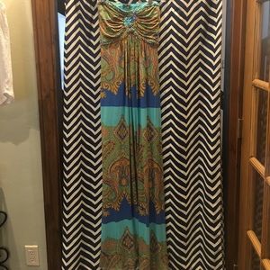 Sky Dress.  Multi color.