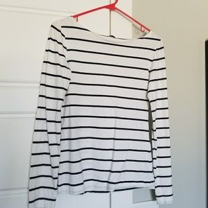 Striped long sleeve tee