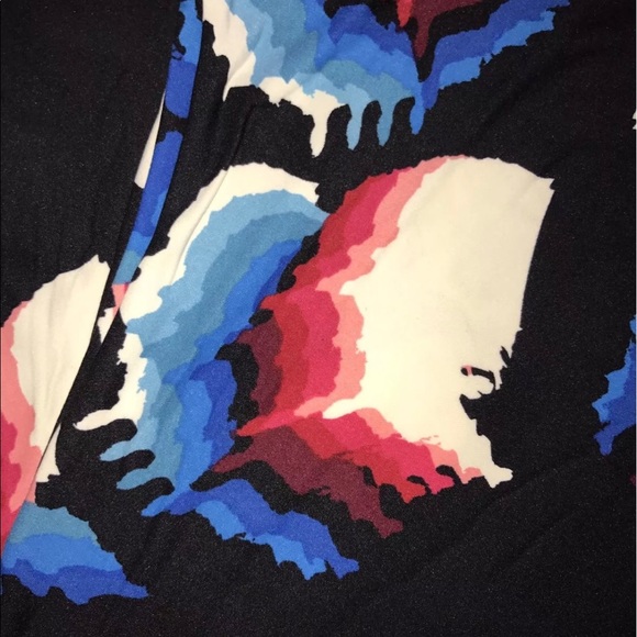 LuLaRoe Americana TC Leggings USA Red White Blue - Picture 2 of 3