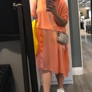Oversized Peachy Zara shirt dress used once