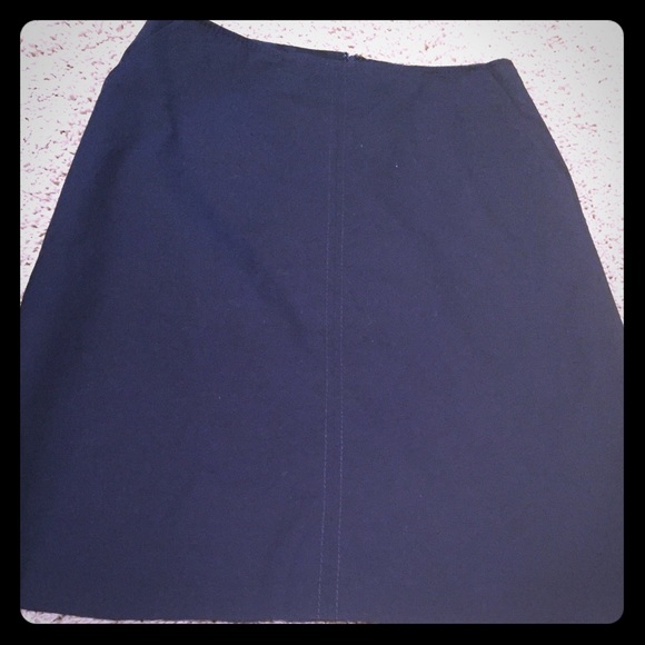 Banana republic navy dress work skirt w pockets - Picture 1 of 3