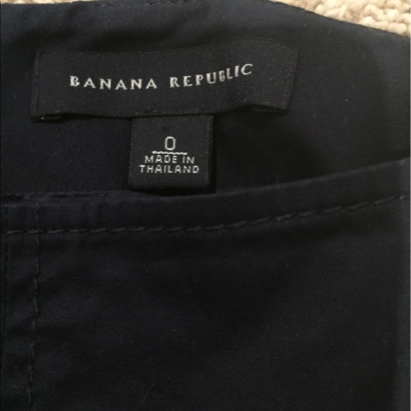 Banana republic navy dress work skirt w pockets - Picture 2 of 3