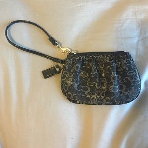 Small coach wristlet