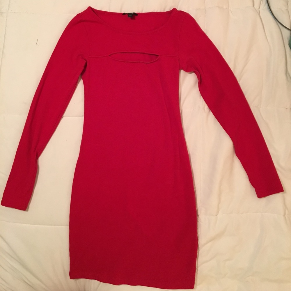Red Guess party dress