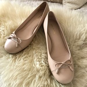 Prada Pink Ballet Heeled Flats