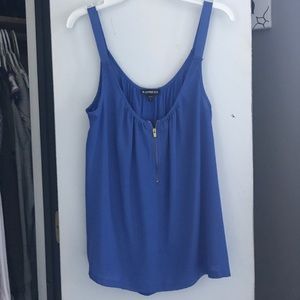 Express spaghetti strap shirt w zipper in front