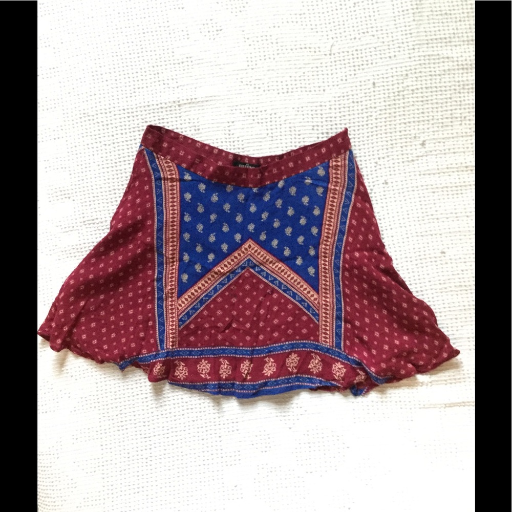 Boho mini skirt🍇