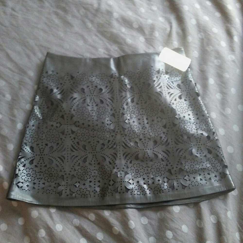 Laser-Cut Mini Skirt