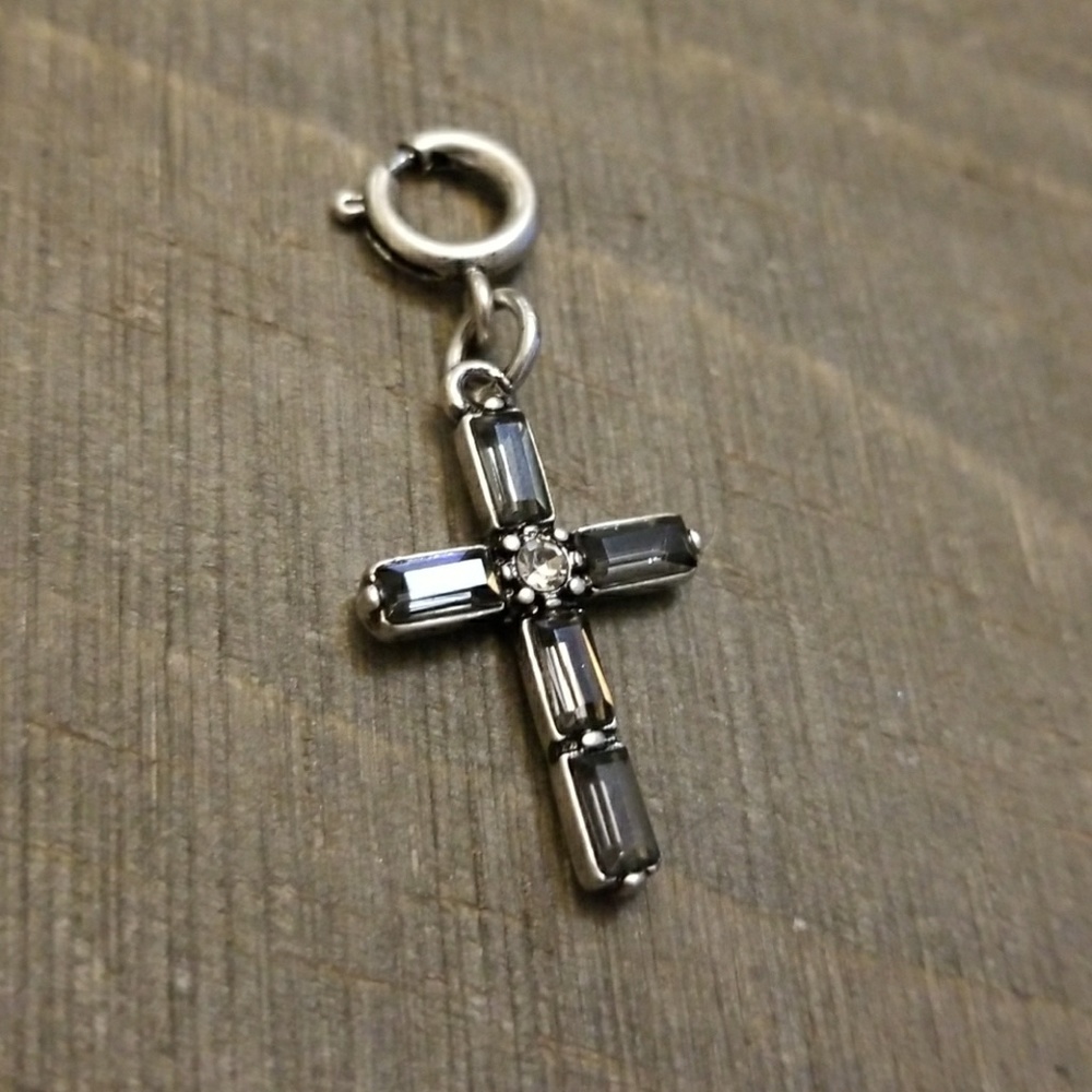 JBloom Silver/Black Cross