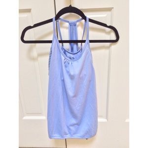 Champion active yoga tank built in sports bra blue