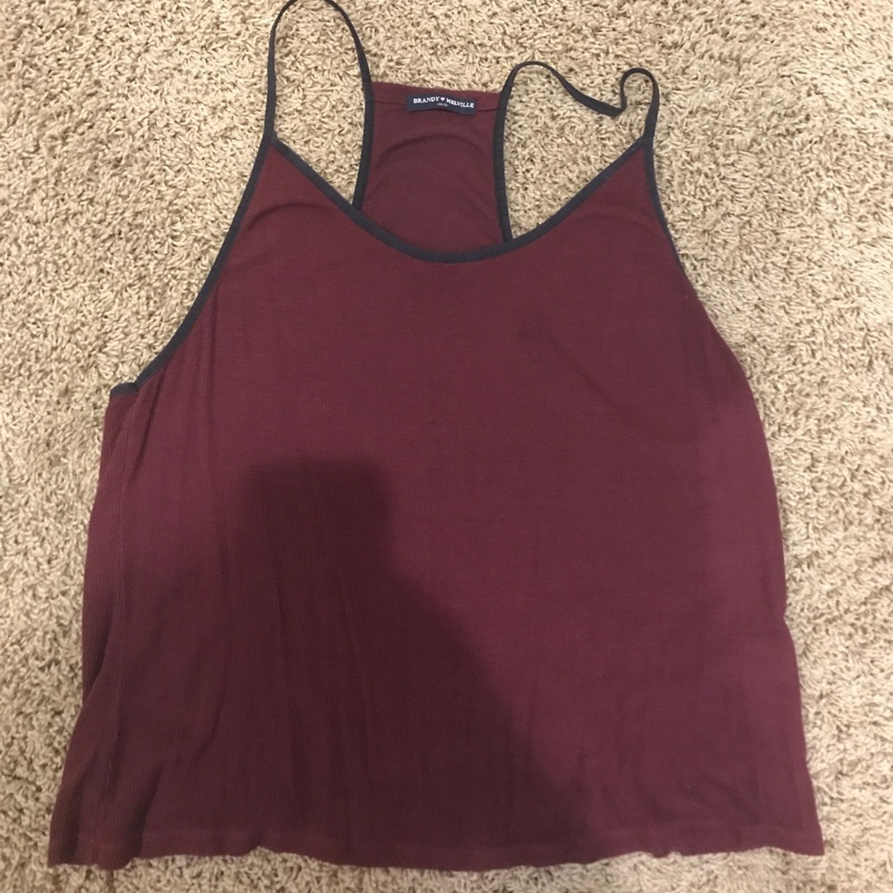 Brandy Melville Maroon Tank