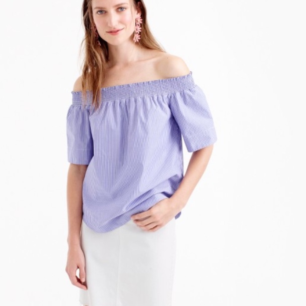 J. Crew off the shoulder top