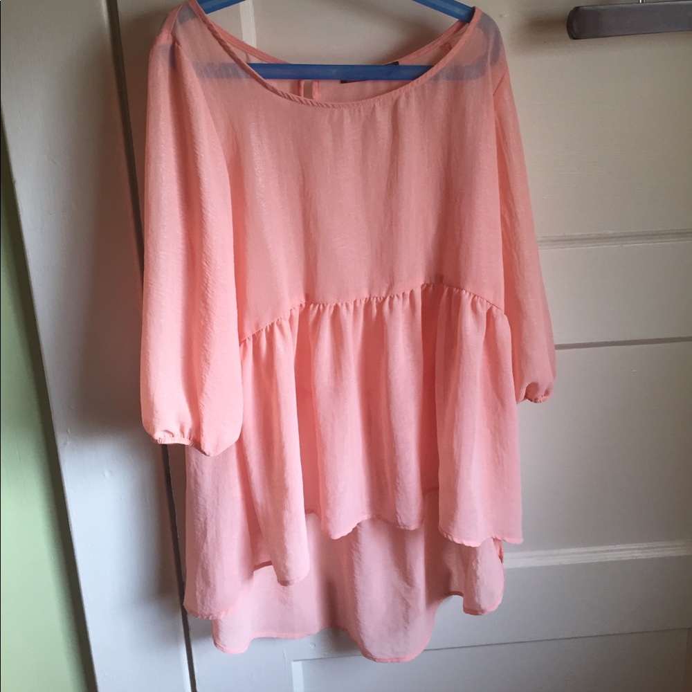 Peach blouse