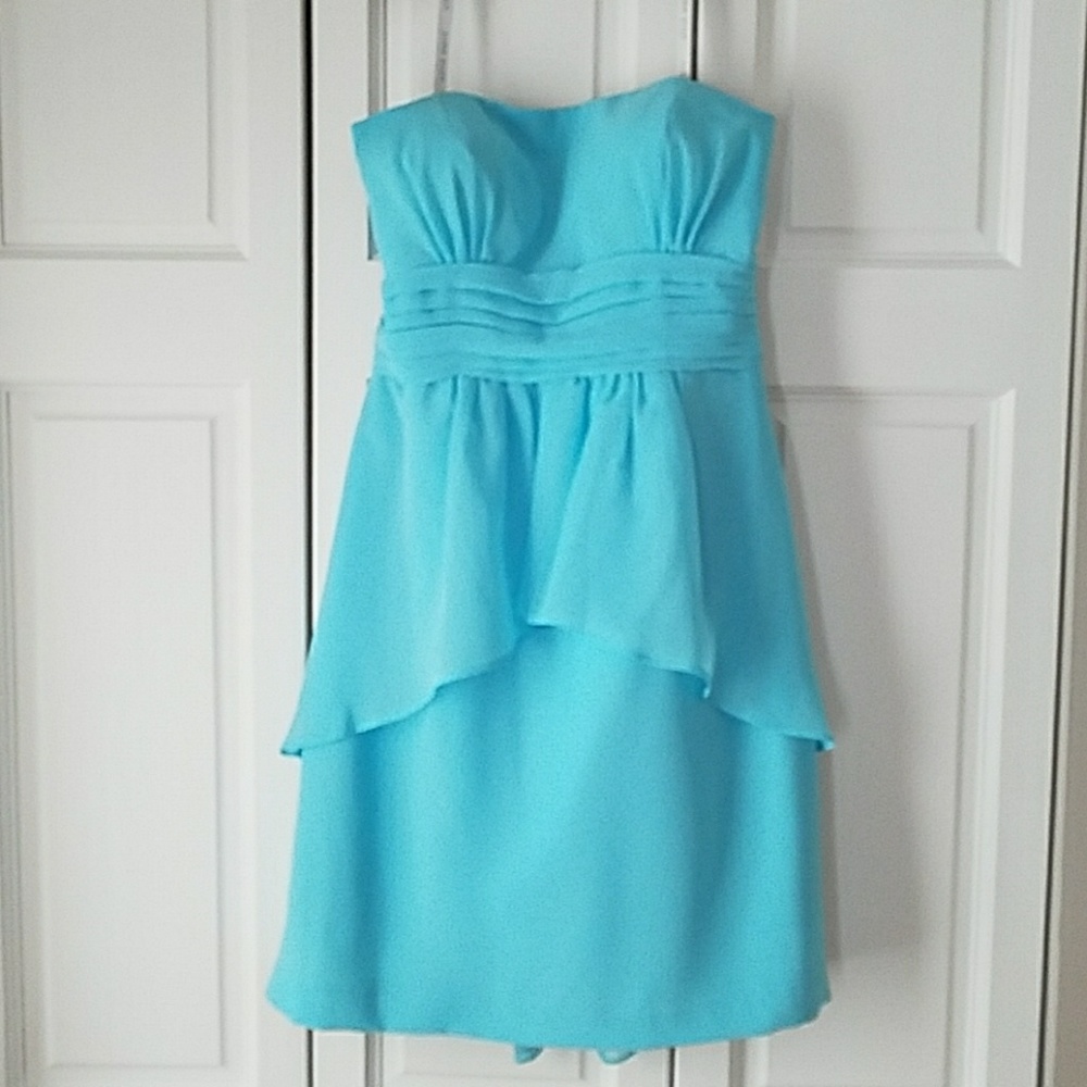Blue Peplum Dress