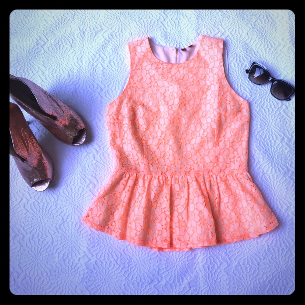 Orange & Cream Dreamsicle Peplum 😍