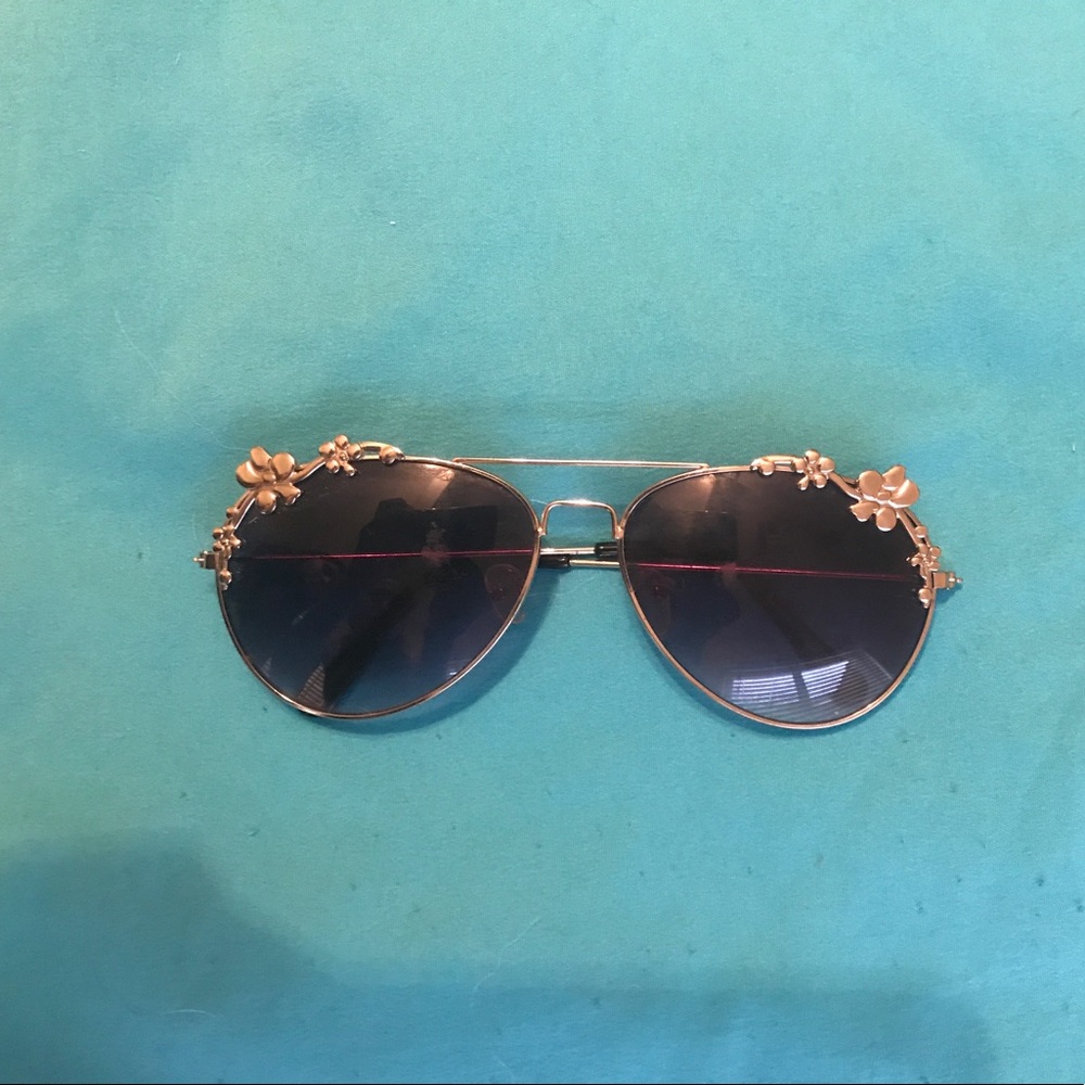 Summer unique floral aviators