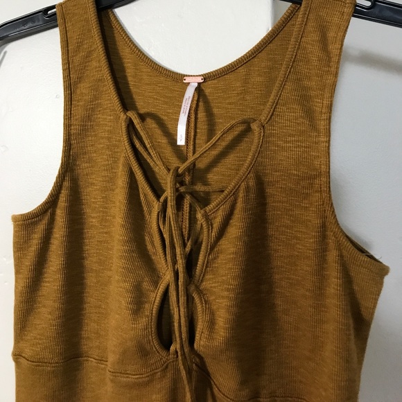 Free People Emmy Lou Top Gold. B71 - Picture 3 of 7