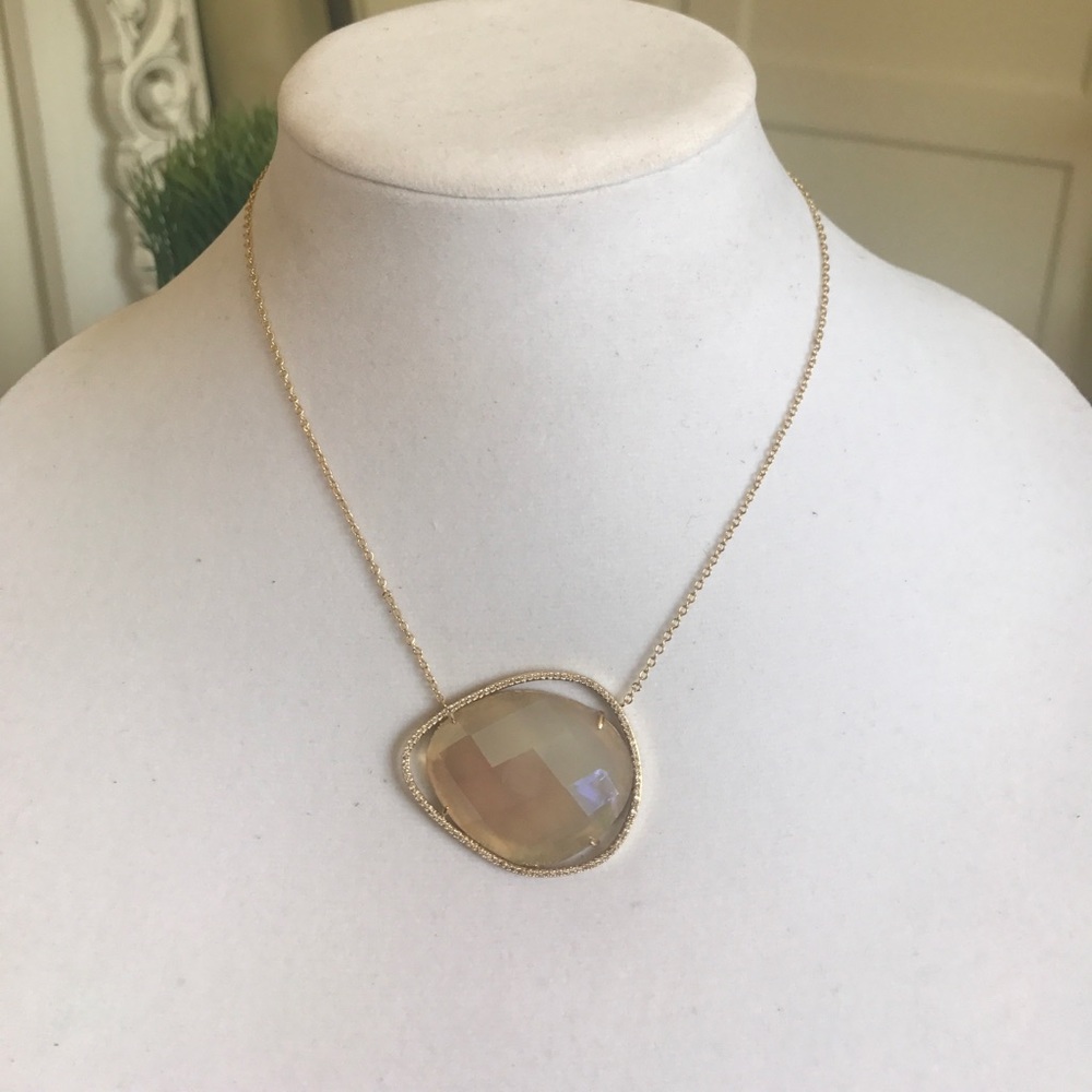 Beautiful stone and gold necklace