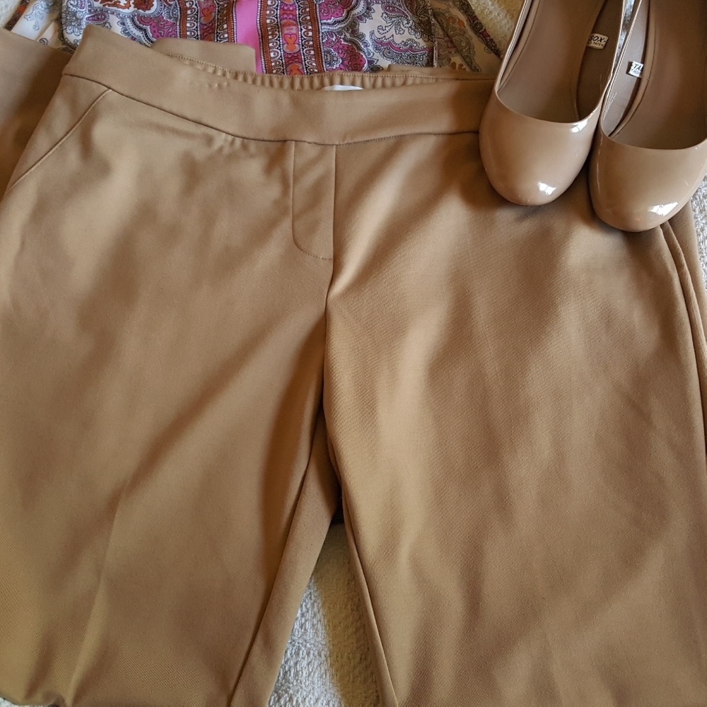 Camel colored dress pants