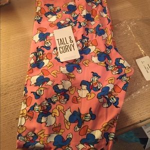 Lularoe disney capsule 2 Donald Duck tc leggings