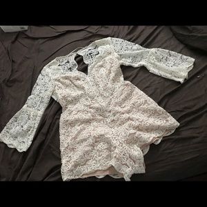 Mid sleeve romper