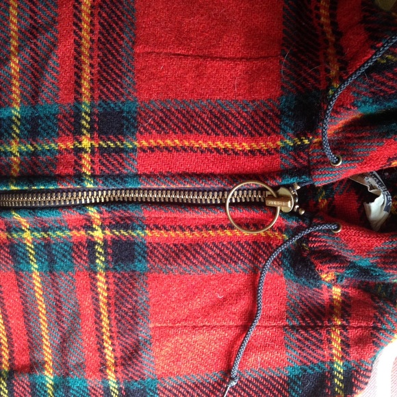 VINTAGE Wool Tartan Coat - Picture 3 of 3