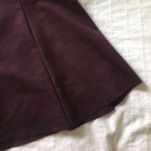 Burgundy circle skirt