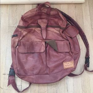 Real Leather Vintage Backpack