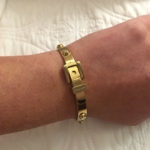 Michael Kors buckle bracelet gold with studs