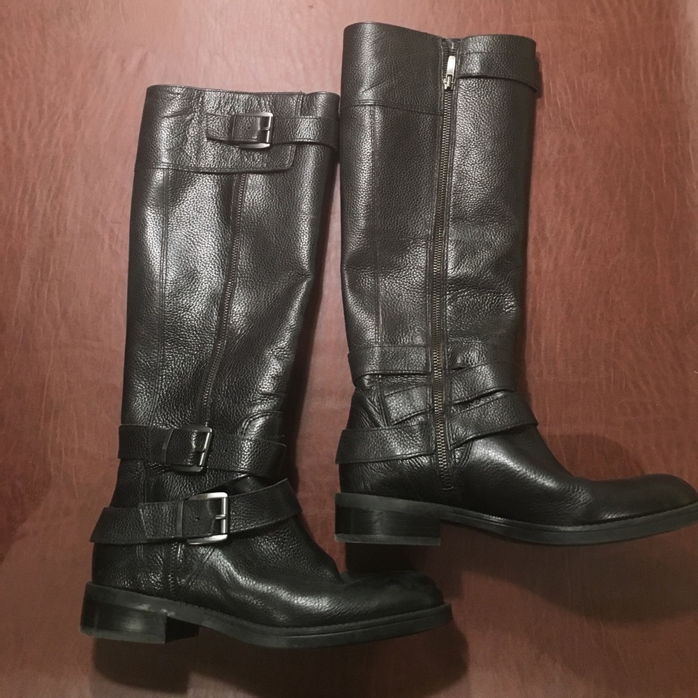 Riding Boots, Black Leather