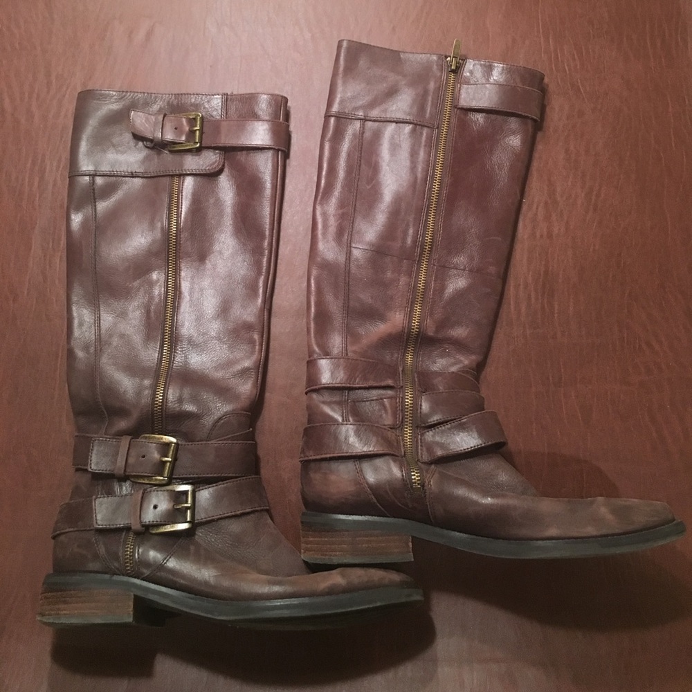 Riding Boots, Brown Leather