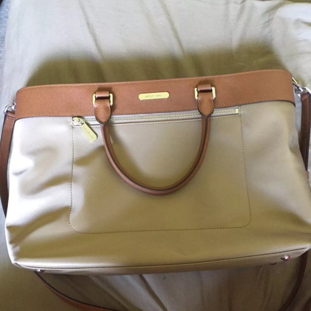 Michael Kors Nylon Leather Colgate Tote
