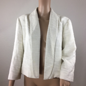 Jennifer Lopez Size XL White Gold Sparkly Cropped