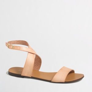 J Crew Ankle Wrap Sandals