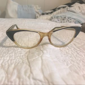Blue vintage cat eye frames