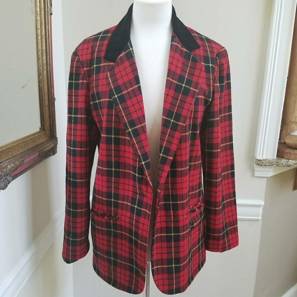 Tartan vintage blazer
