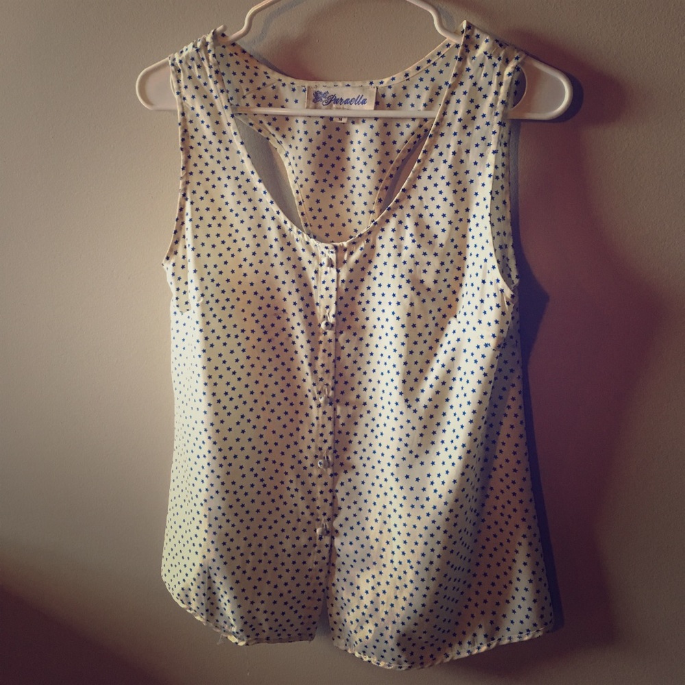 Francesca's size M knotted back tank