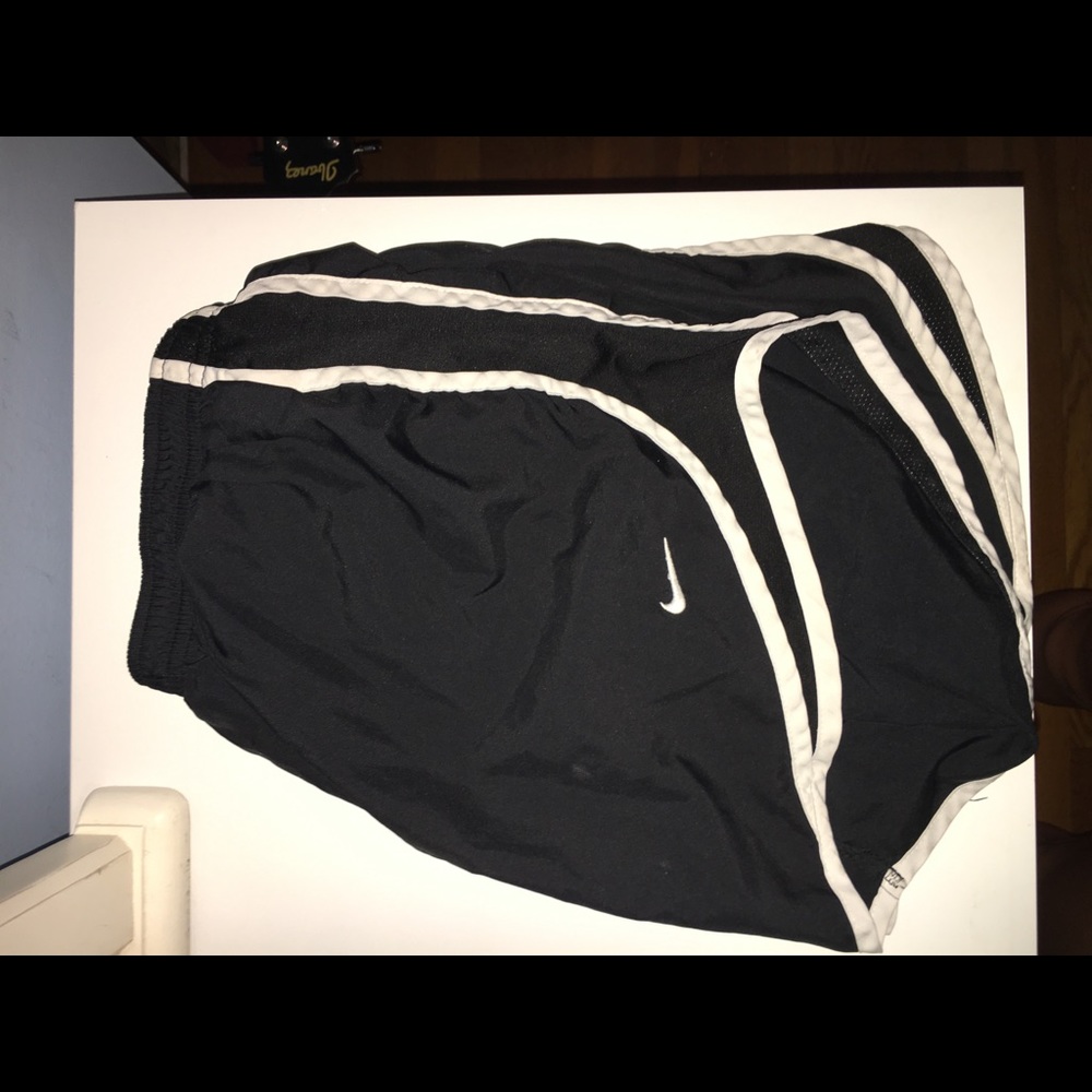 Black Nike running shorts, barely used