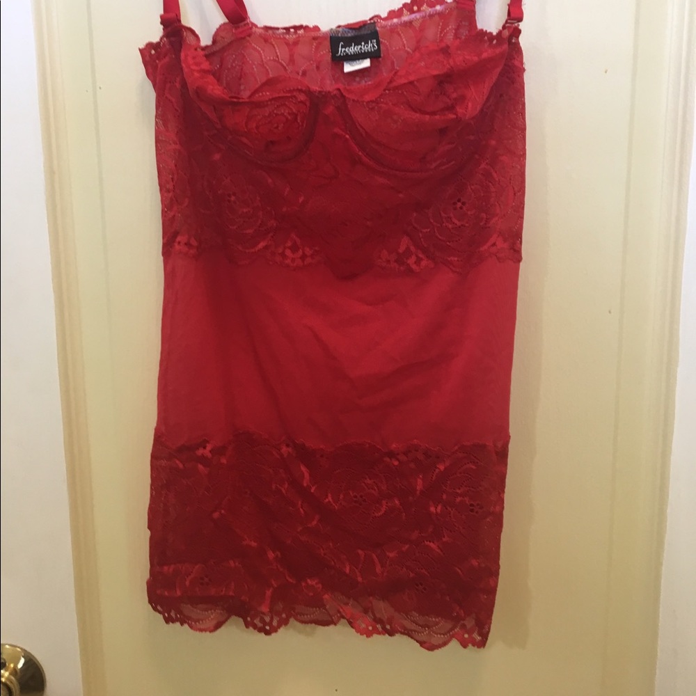 Hot Red Lace Lingerie