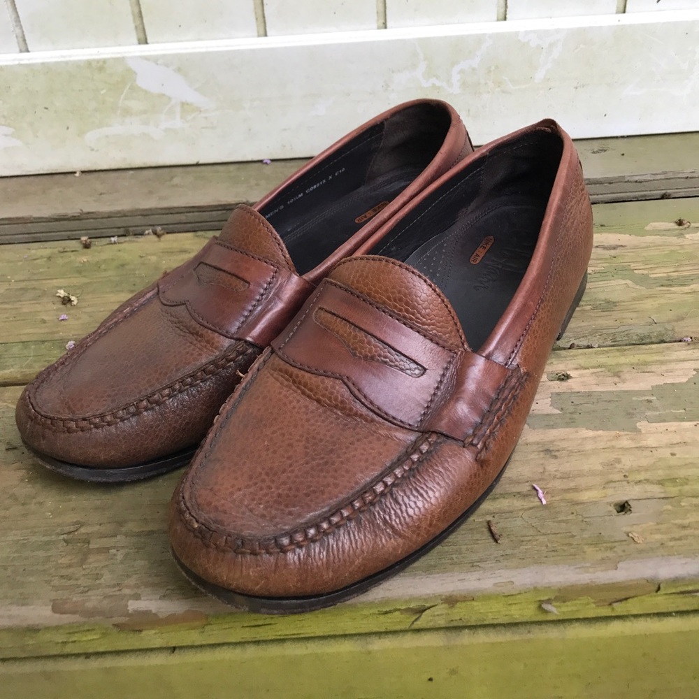 Cole Haan Pebbled Penny Loafers