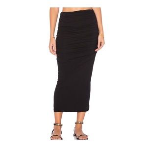 James Perse ruched Maxi skirt