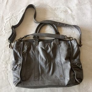 Anthropologie Bica Cheia- Gray Leather Satchel