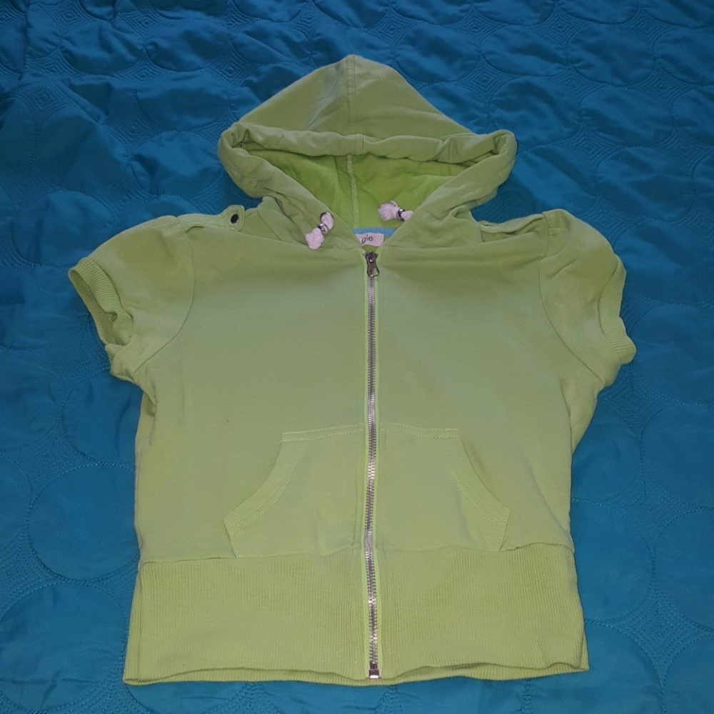 Cropped green jacket