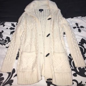 Cream button up cardigan